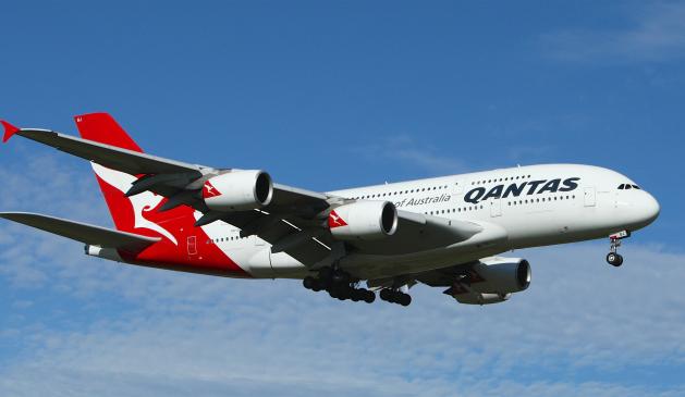 Flugzeug von Qantas Flugzeug von Qantas