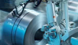 Beschriftungsroboter im Kaltwalzwerk in Duisburg Beschriftungsroboter im Kaltwalzwerk in Duisburg