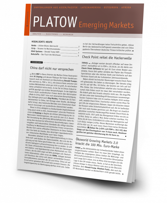 PLATOW Emerging Markets PLATOW Emerging Markets